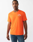 True Religion T-Shirt Glitter Puff Tr Red/Orange