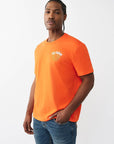True Religion T-Shirt Glitter Puff Tr Red/Orange