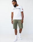 True Religion Shortss Utility Cargo Shorts Olive