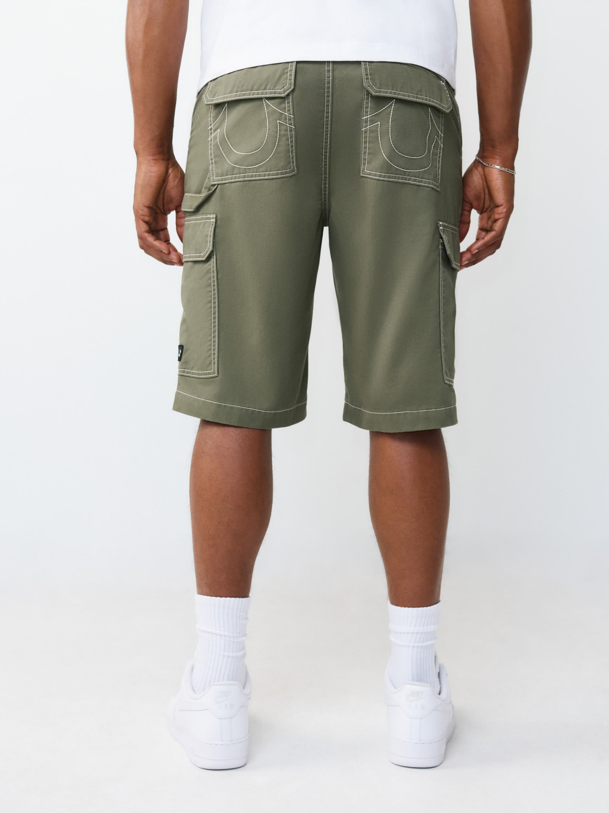 True Religion Shortss Utility Cargo Shorts Olive