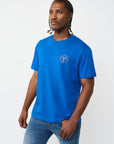 True Religion T-Shirt Abstract Denim Blue