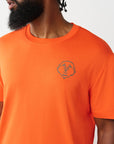 True Religion T-Shirt Applique Multi Red/Orange