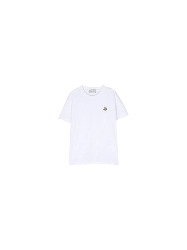 Moncler Crew Logo Singles White