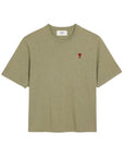 Ami T-Shirt Logo Heather Sage - 1