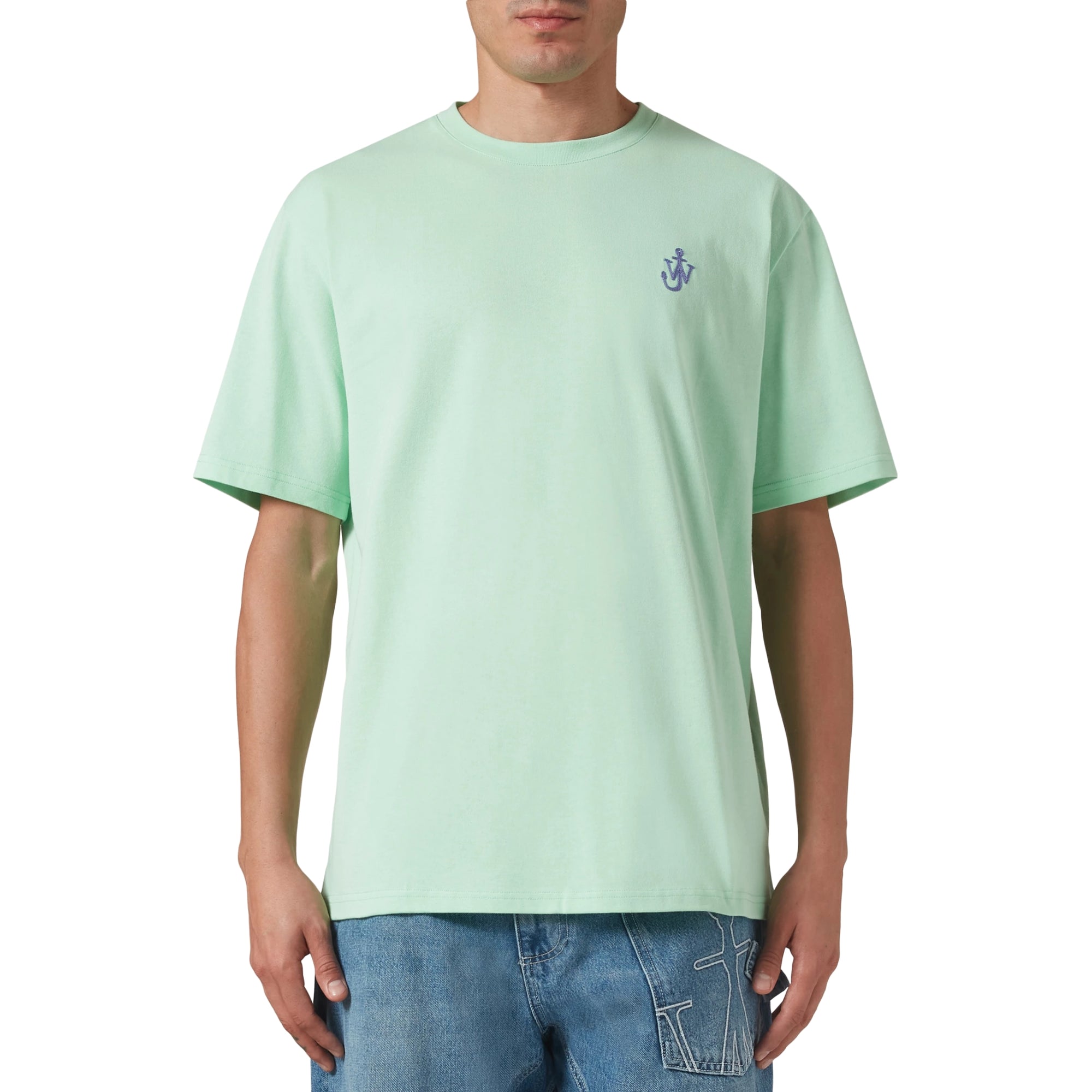 Jw Anderson T-Shirt Anchor Embroidery Spearmint