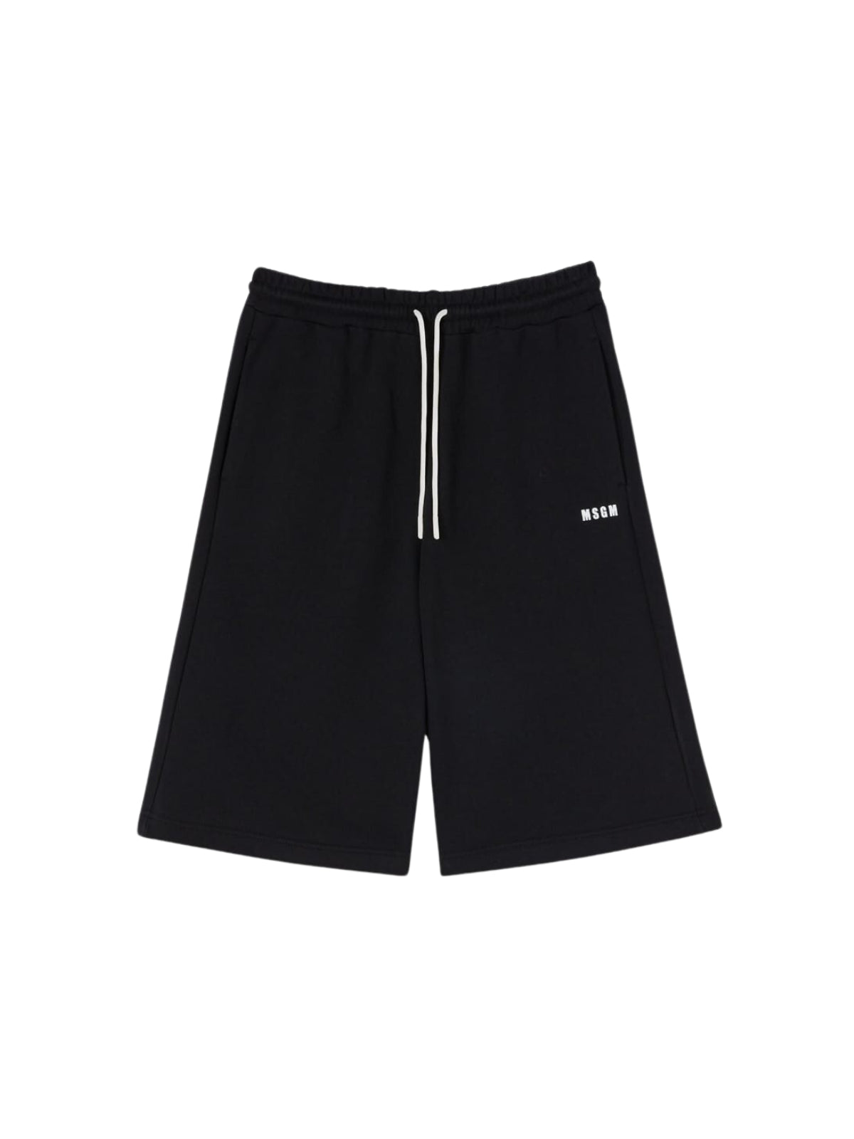 Msgm Shorts Bermuda Logo Black