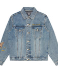 Billionaire Boys Club Jacket Duck Embroidered Heavy Wash Blue