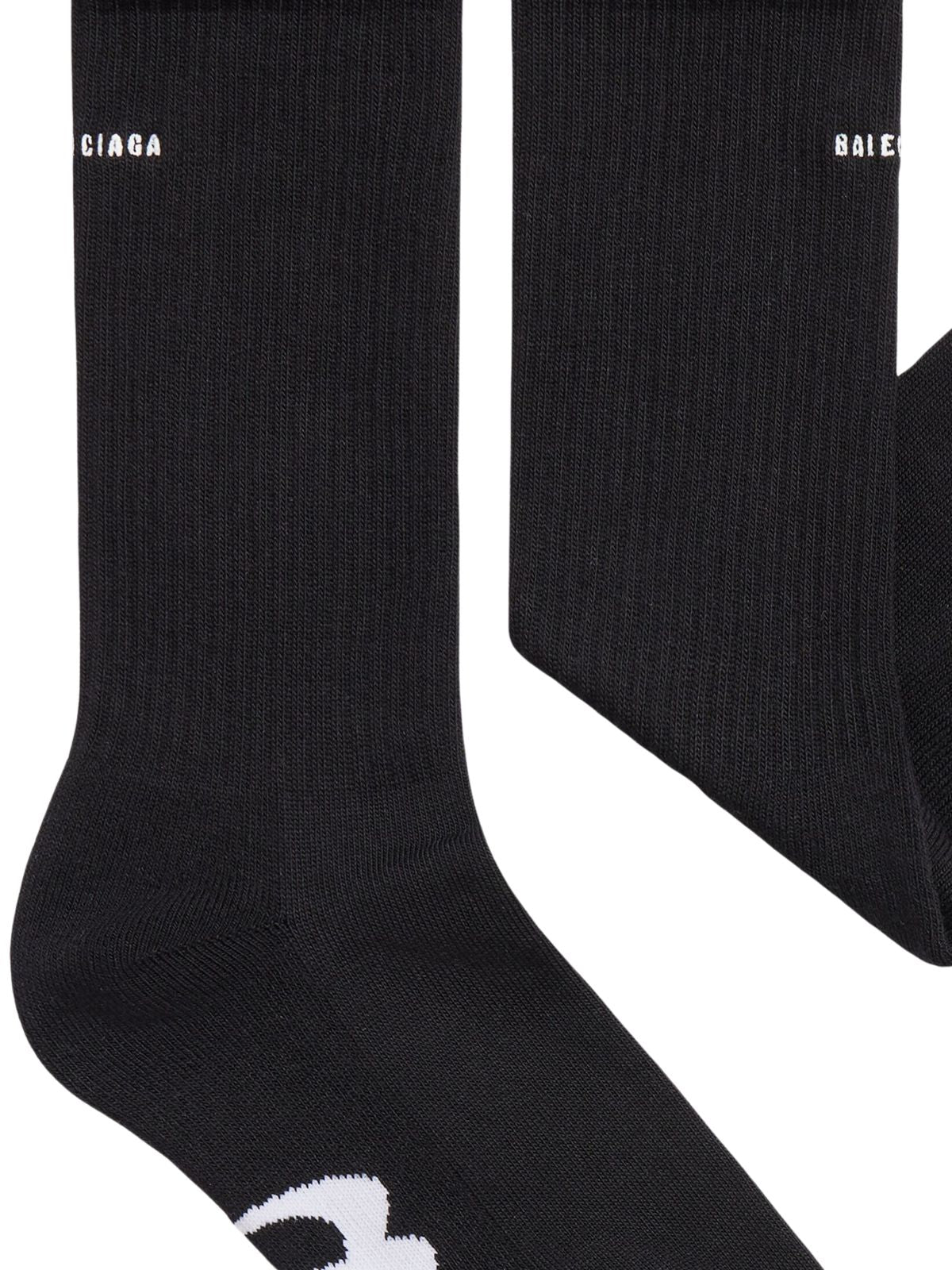 Balenciaga Socks Unity Logo Black - 2