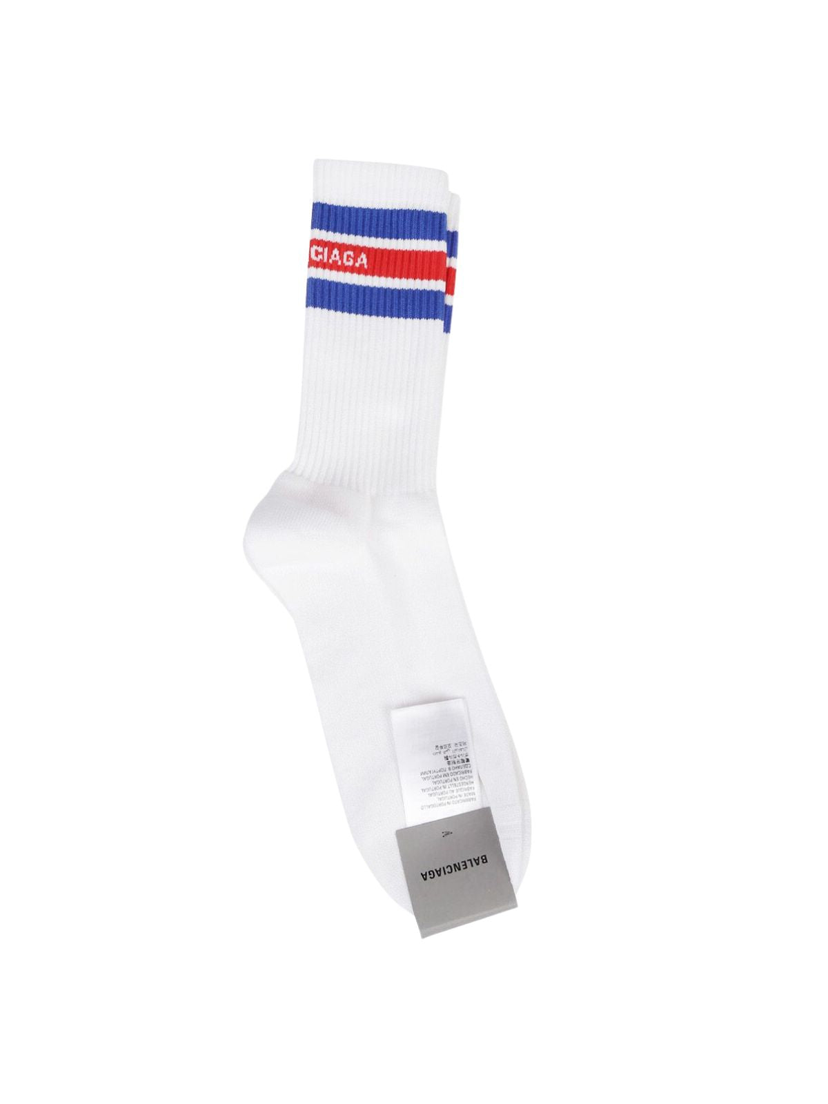 Balenciaga Sock Striped White - 1