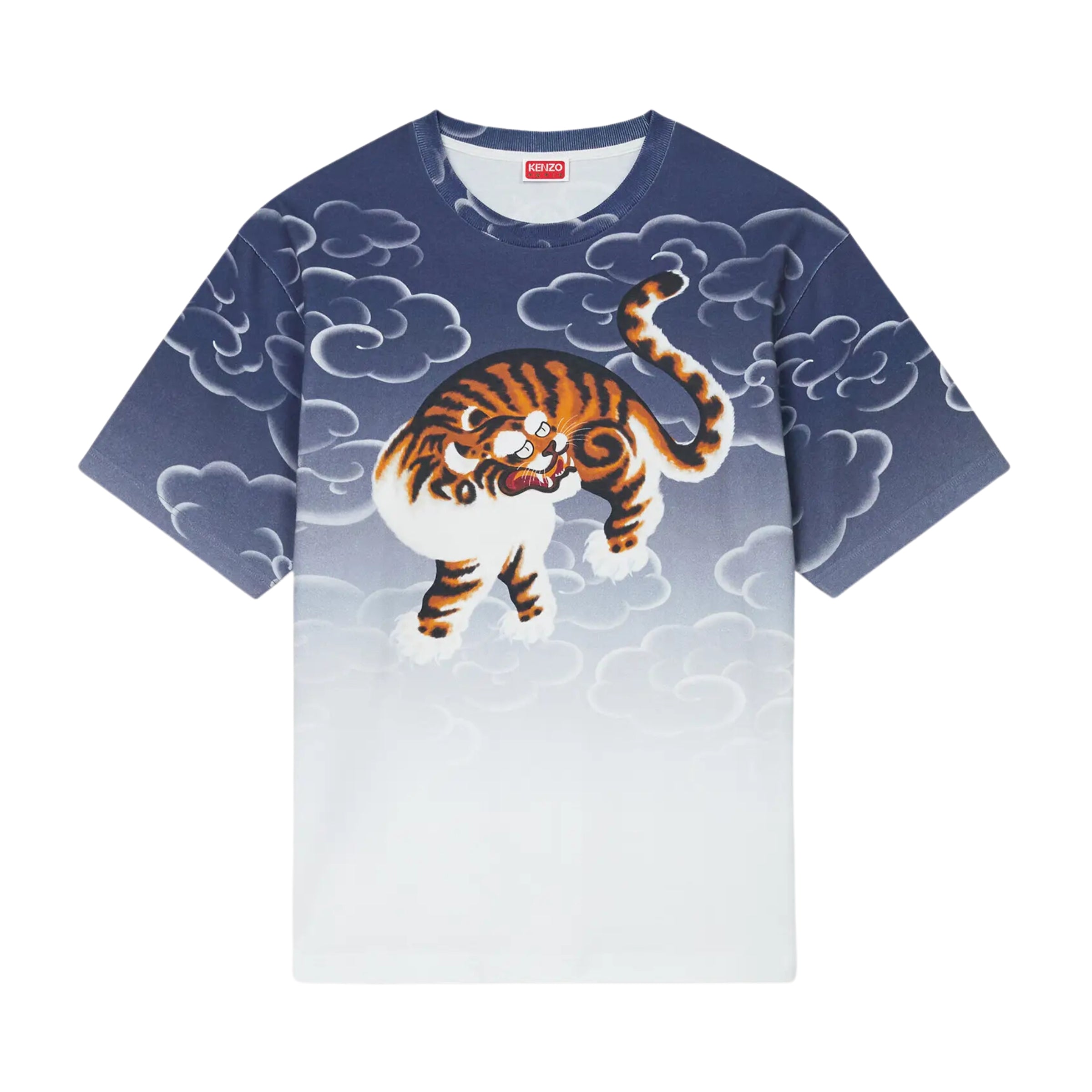 Kenzo T-Shirt Tiger On Cloud Blue – AL Capone Premium