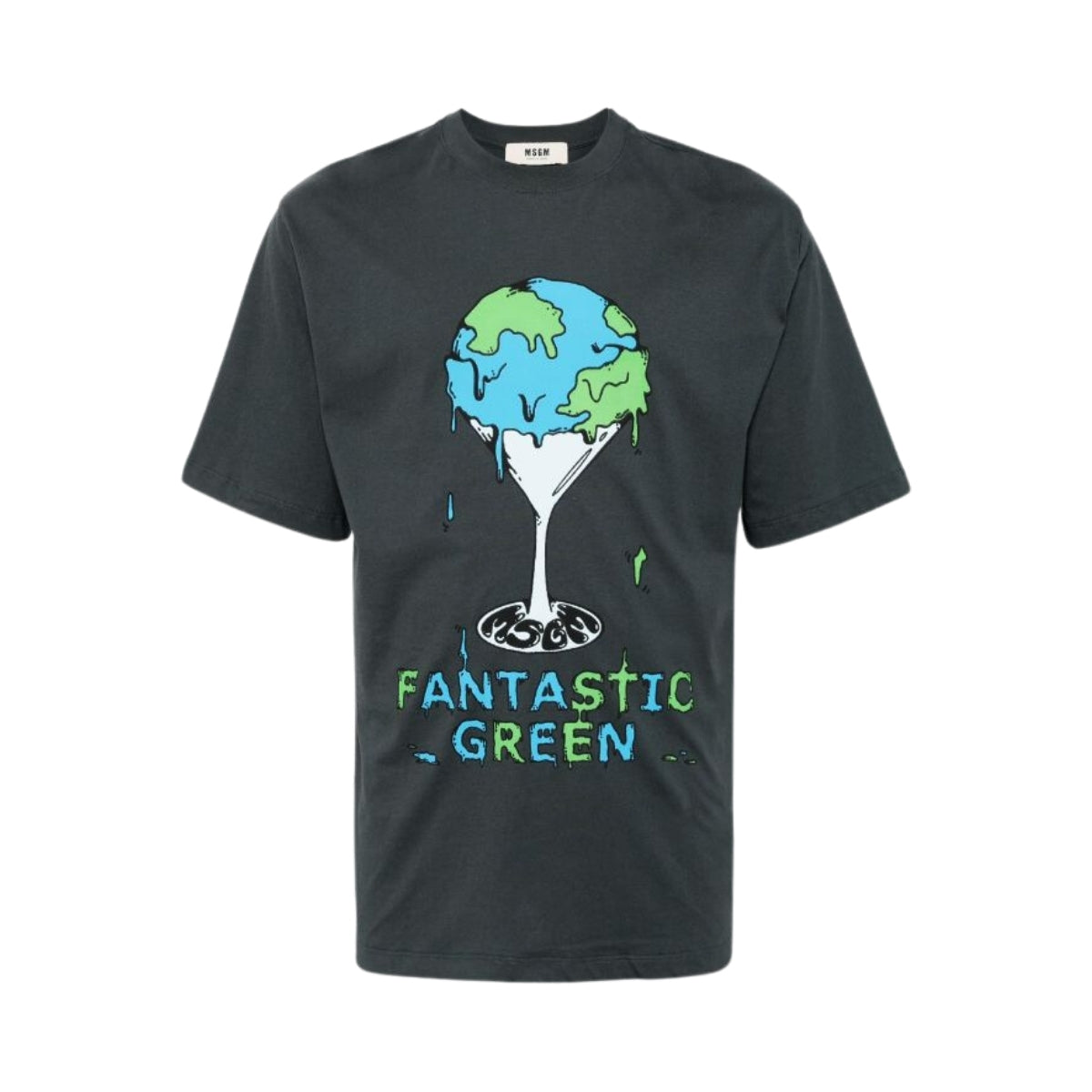 MSGM T-ShirtDrip Earth Black