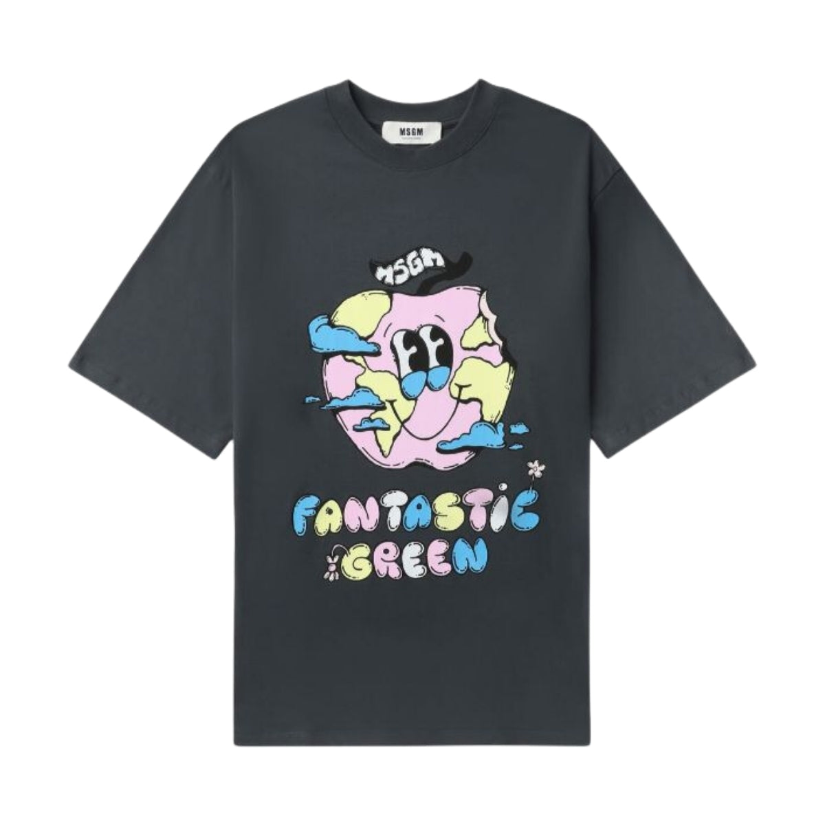 MSGM T-Shirt Msgm Earth Black
