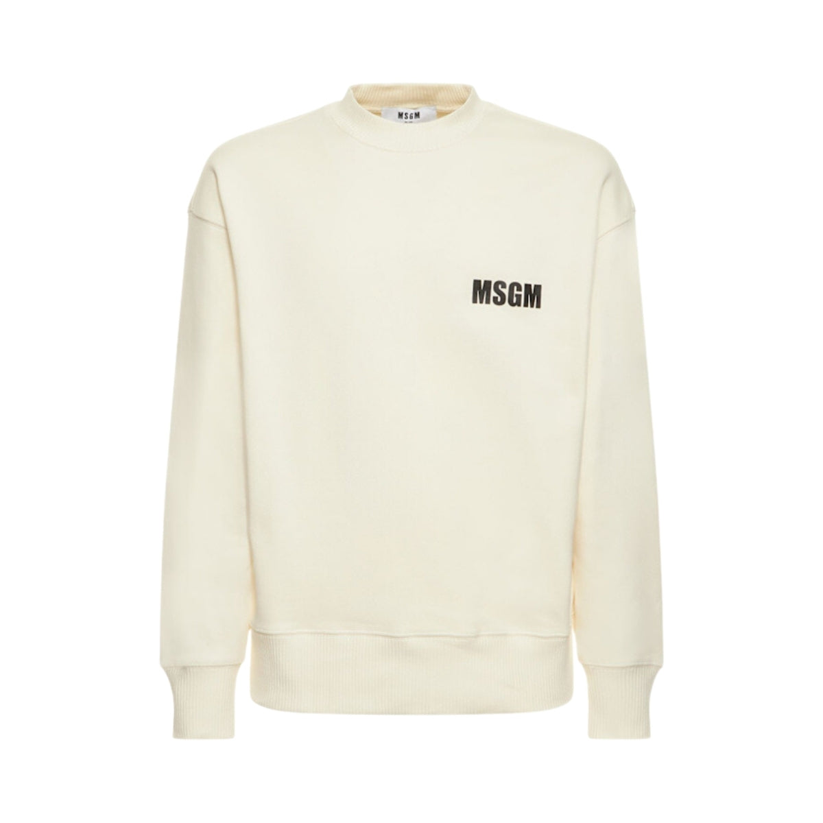 Msgm Sweater Italics Cream
