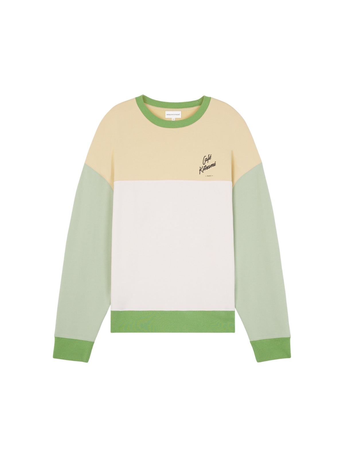 Cafe Kitsune Sweater Relax Colour Block Chai