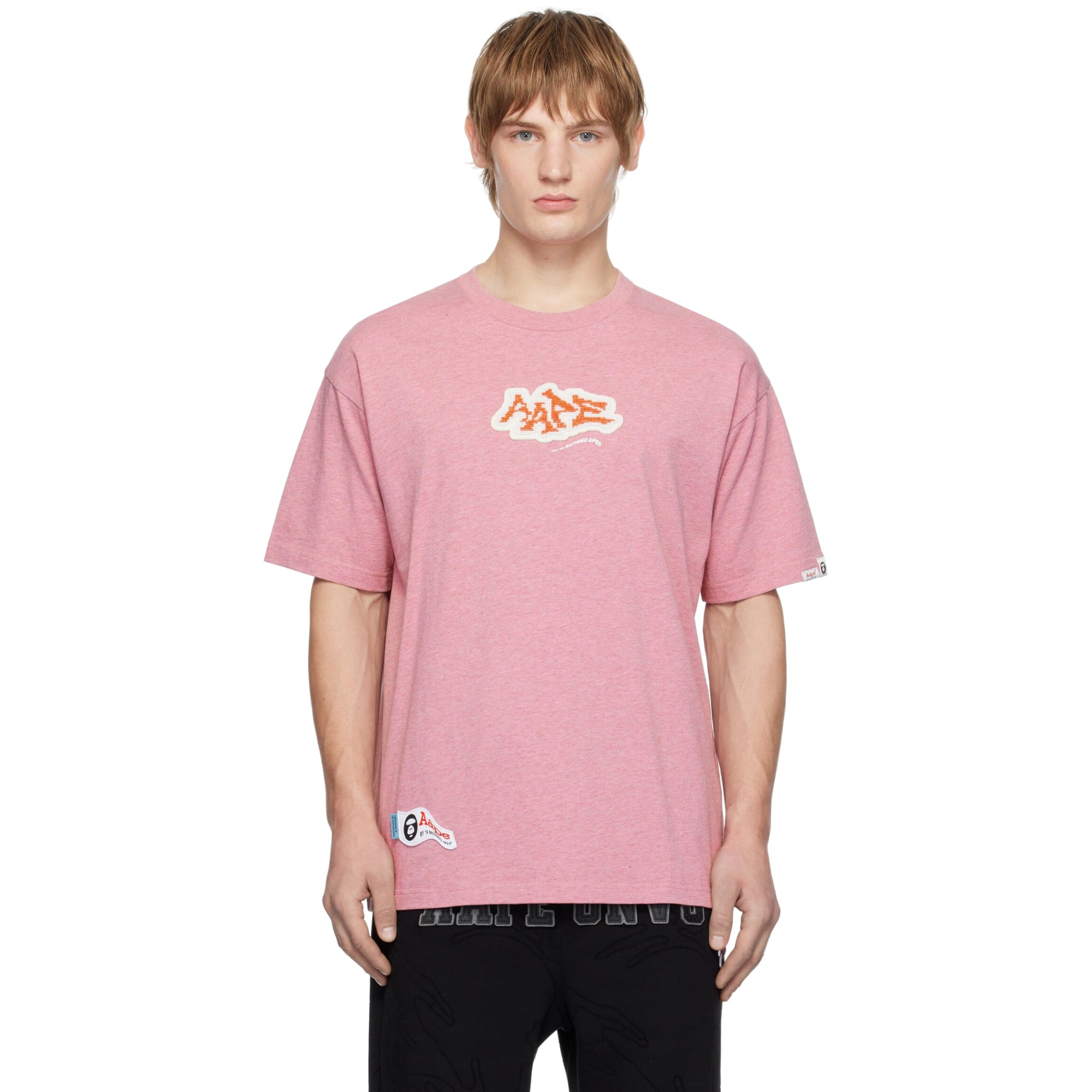 Aape T-Shirt Logo Heather Pink