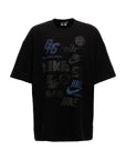 Comme Des Garcons T-Shirt Allover Print Nike Logo Black