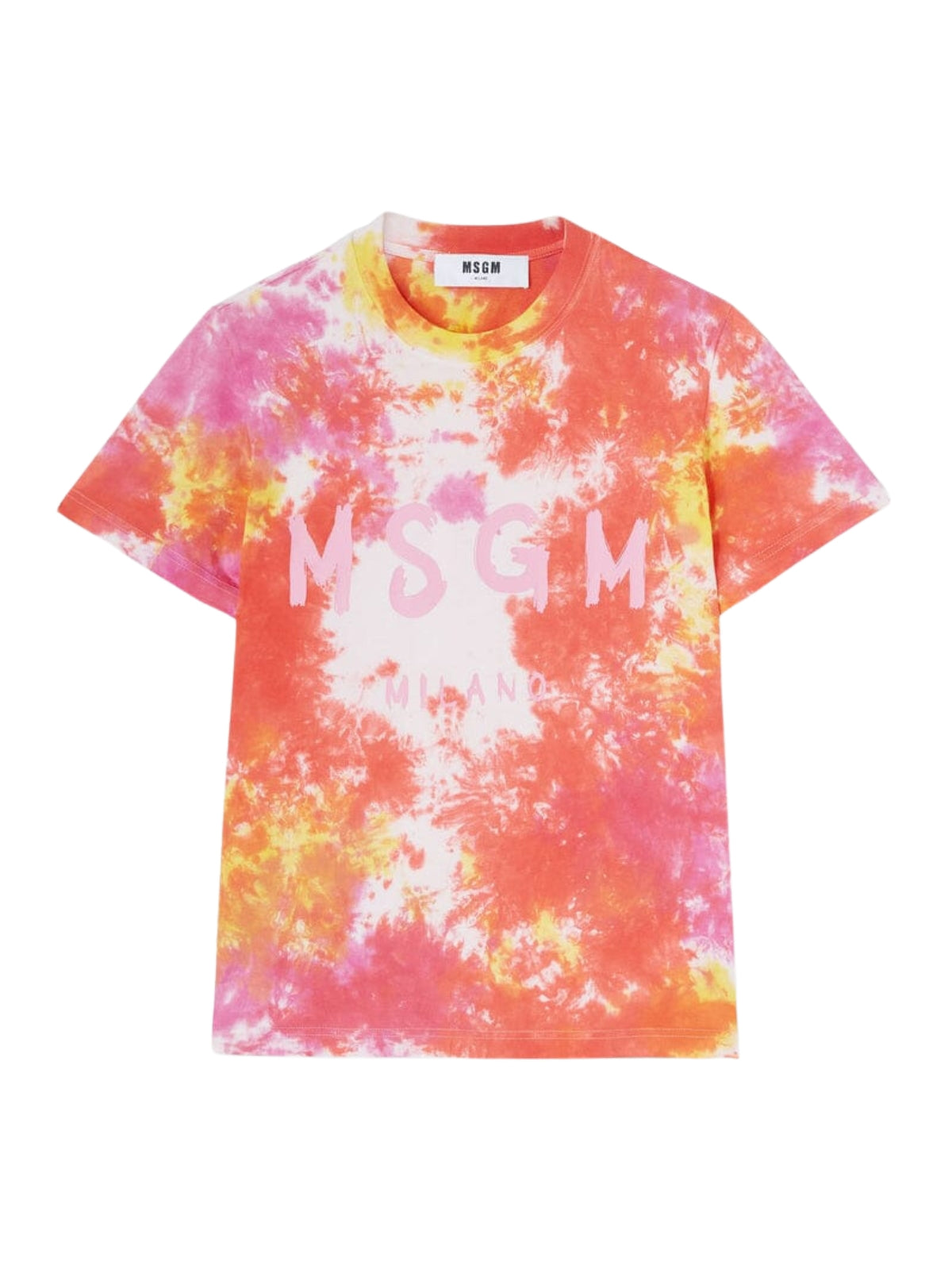 Msgm T-Shirt Ladies Tie Dye Multi