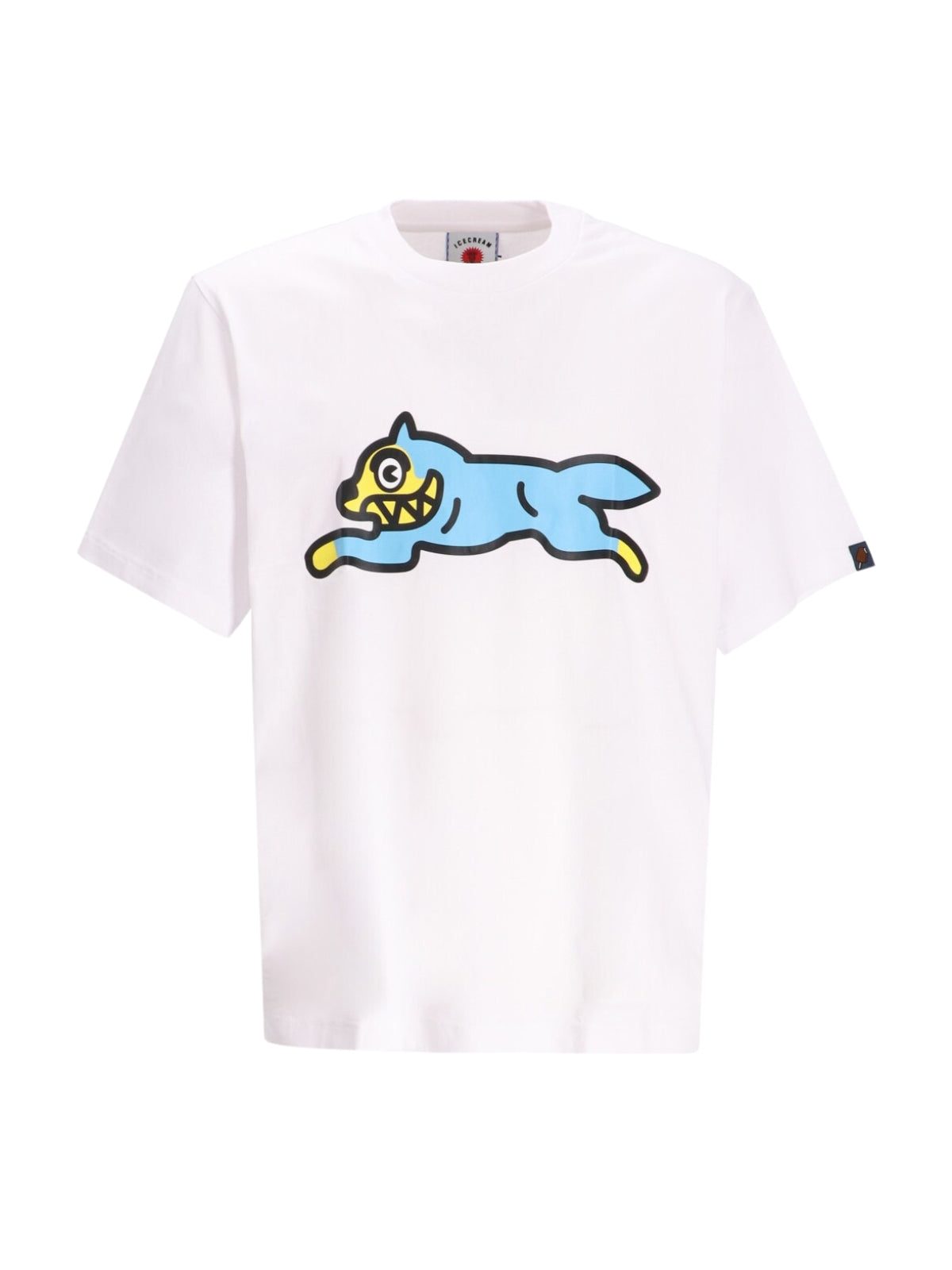 Ice-Cream T-Shirt Running Dog White