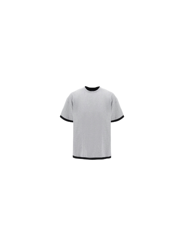 Jil Sander T-Shirt Seams Black-Grey