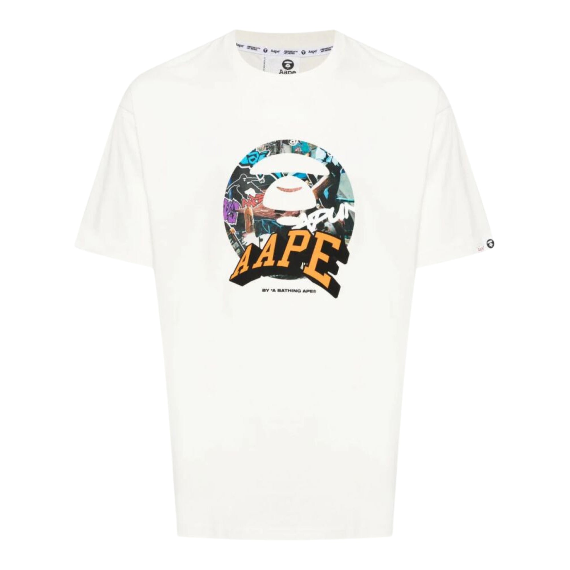 Aape T-Shirt Centre Logo Ivory