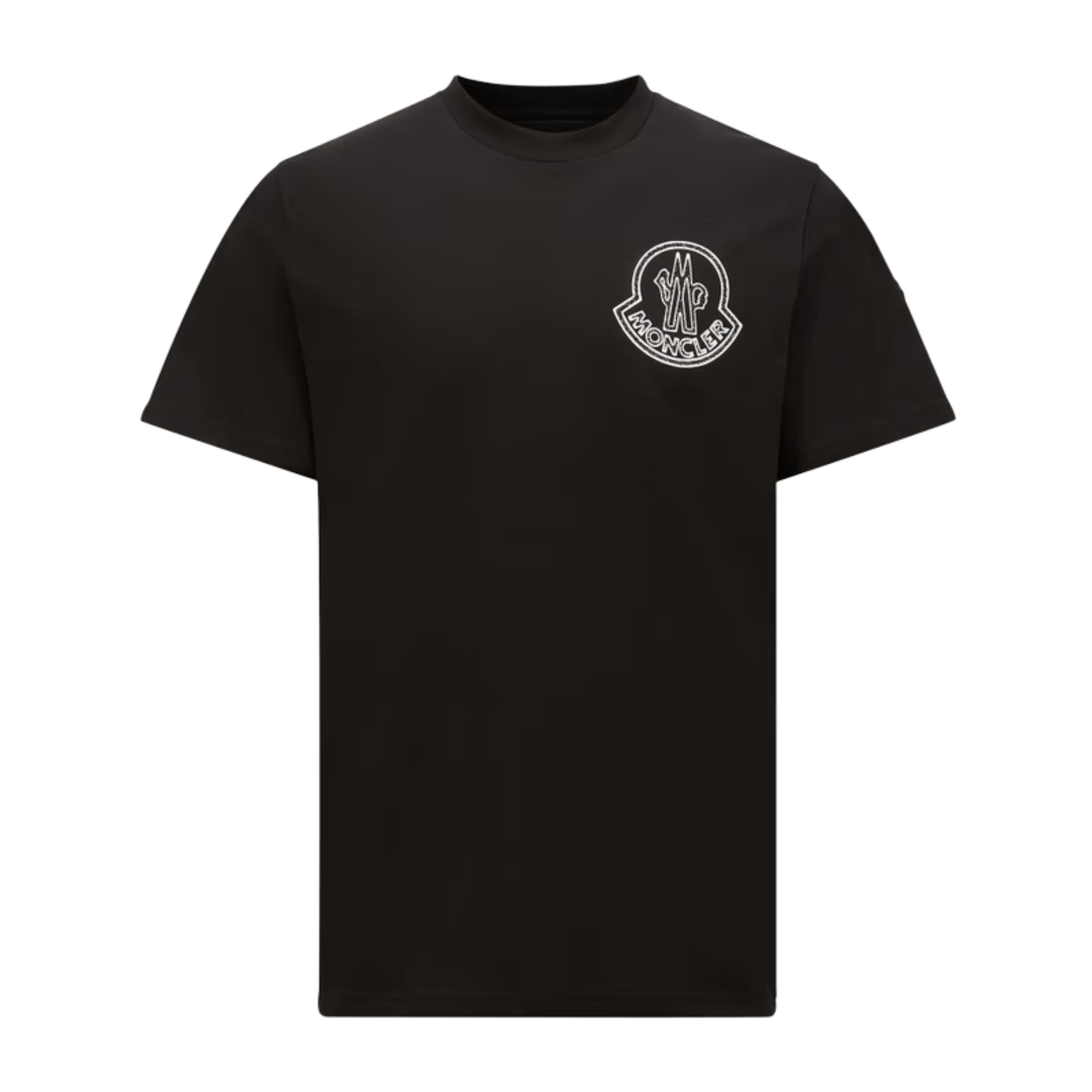 Moncler T-Shirt Logo Black-White – AL Capone Premium