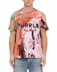 Purple T-Shirt Upper Cut Black