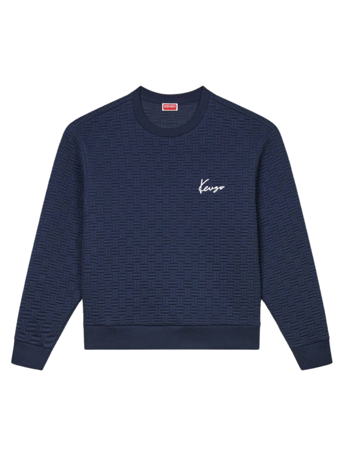 Kenzo Sweater Weave Logo Navy