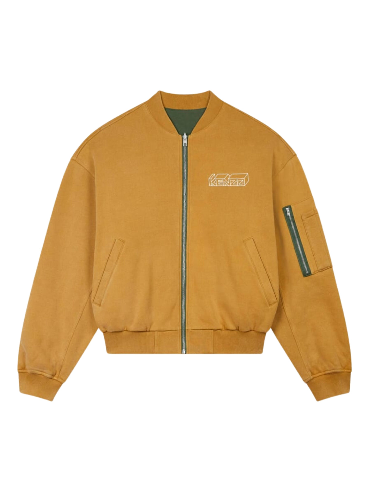 Kenzo Jacket Kube Reversible Bomber Mustard