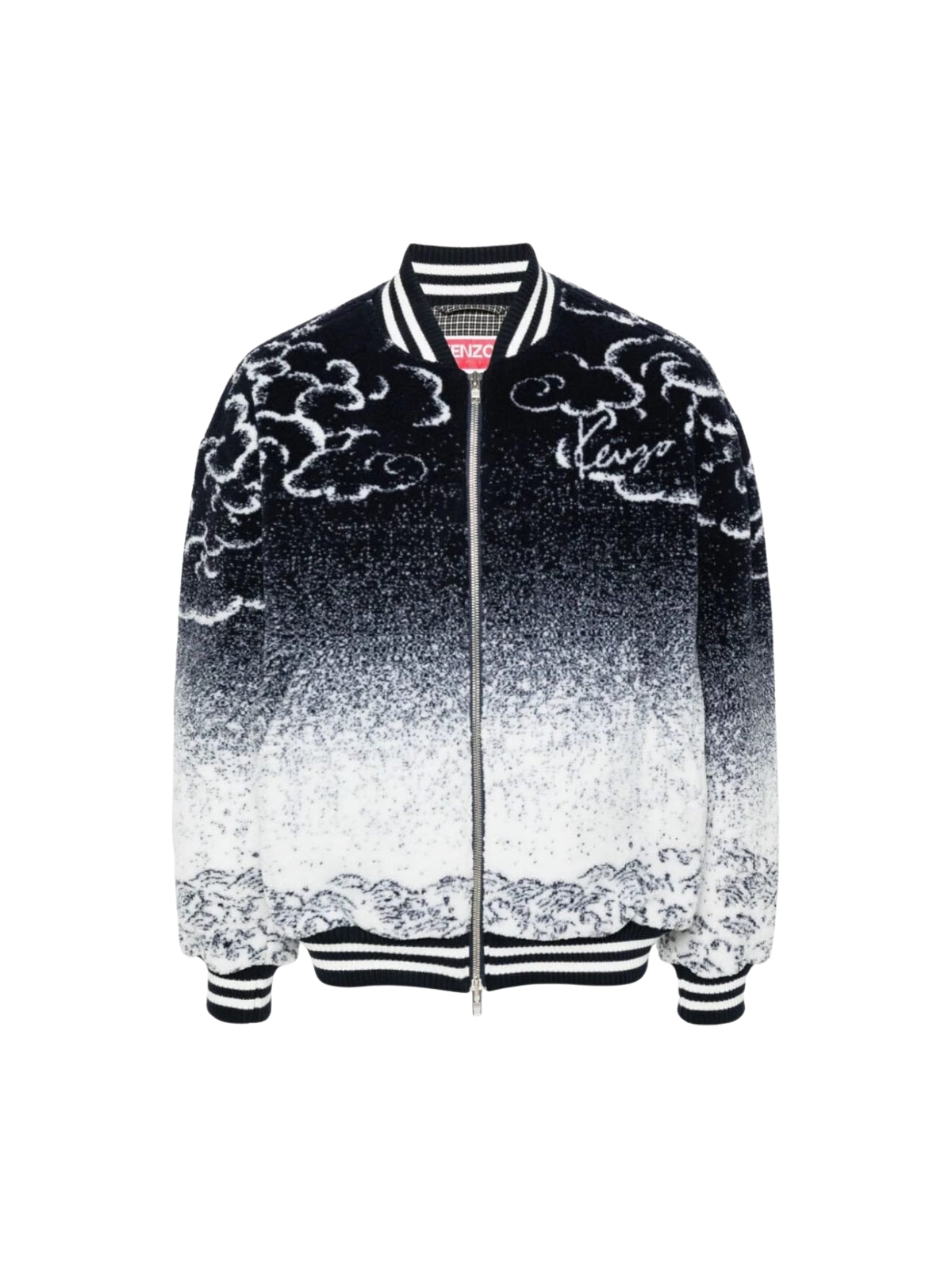 Kenzo Jacket Bomber Cloud Tiger Blue-White