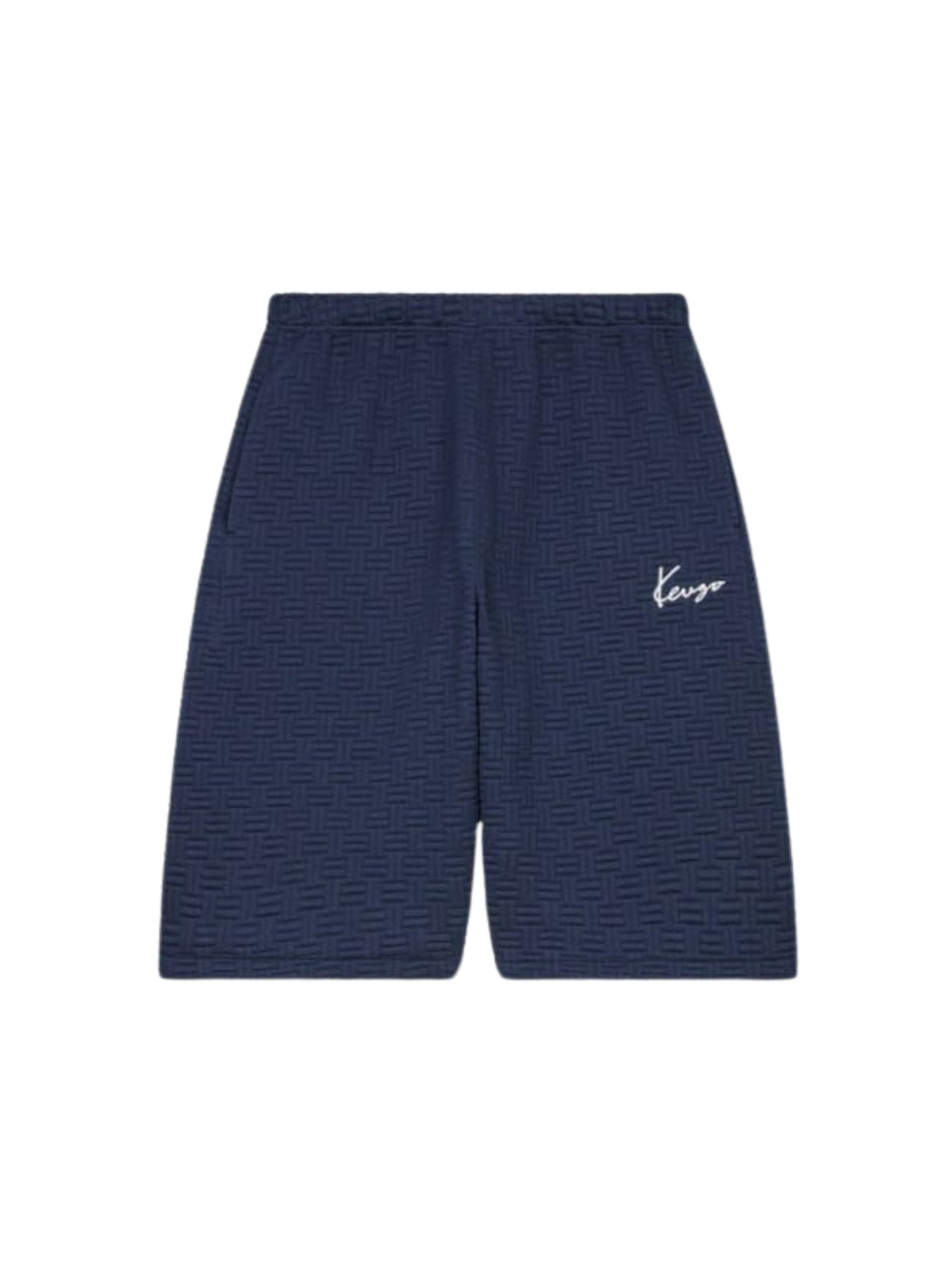 Kenzo Shorts Weave Logo Navy