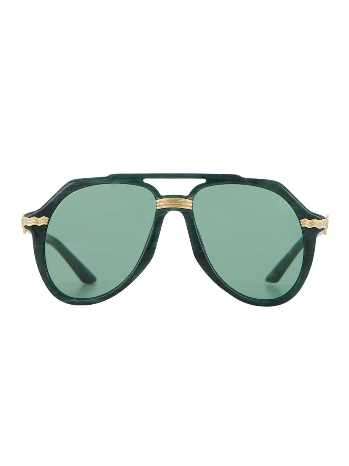 Casablanca Sunglasess Rajio Green-Gold