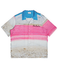 Blue Sky Inn Shirt Abstract Pattern Pink-White-Blue