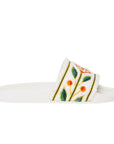 Casablanca Sandal Embroidered Terry White