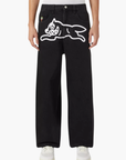 Icecream Running Dog Triple Scoop Denim Pants Black
