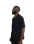 Capone Shirt Textured Basic Black