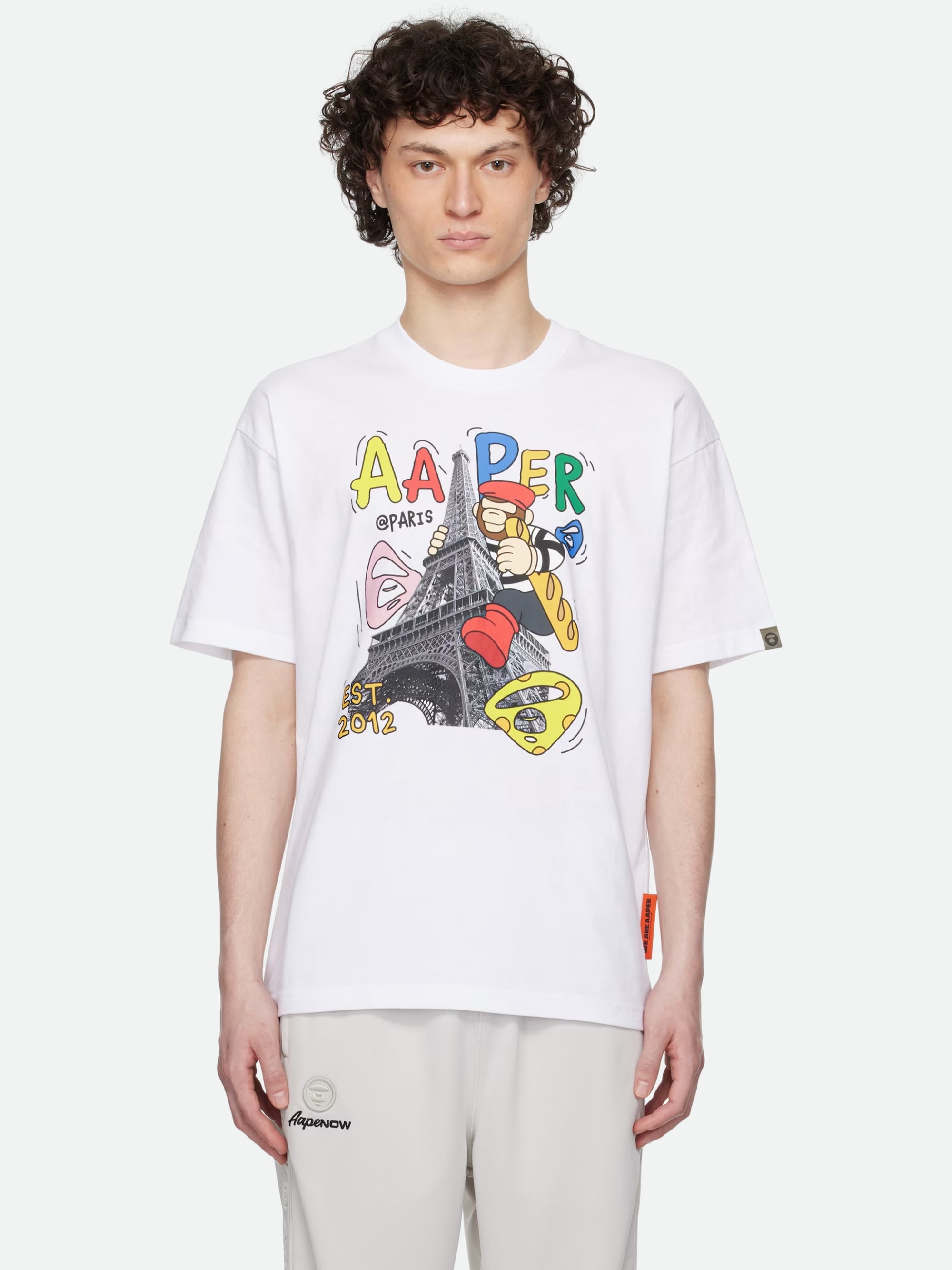 Aape T-Shirt Graphic Print White-AL Capone Premium