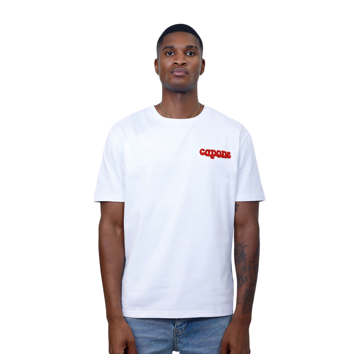 Capone Tops Capone T-Shirt Cactus White – AL Capone Premium