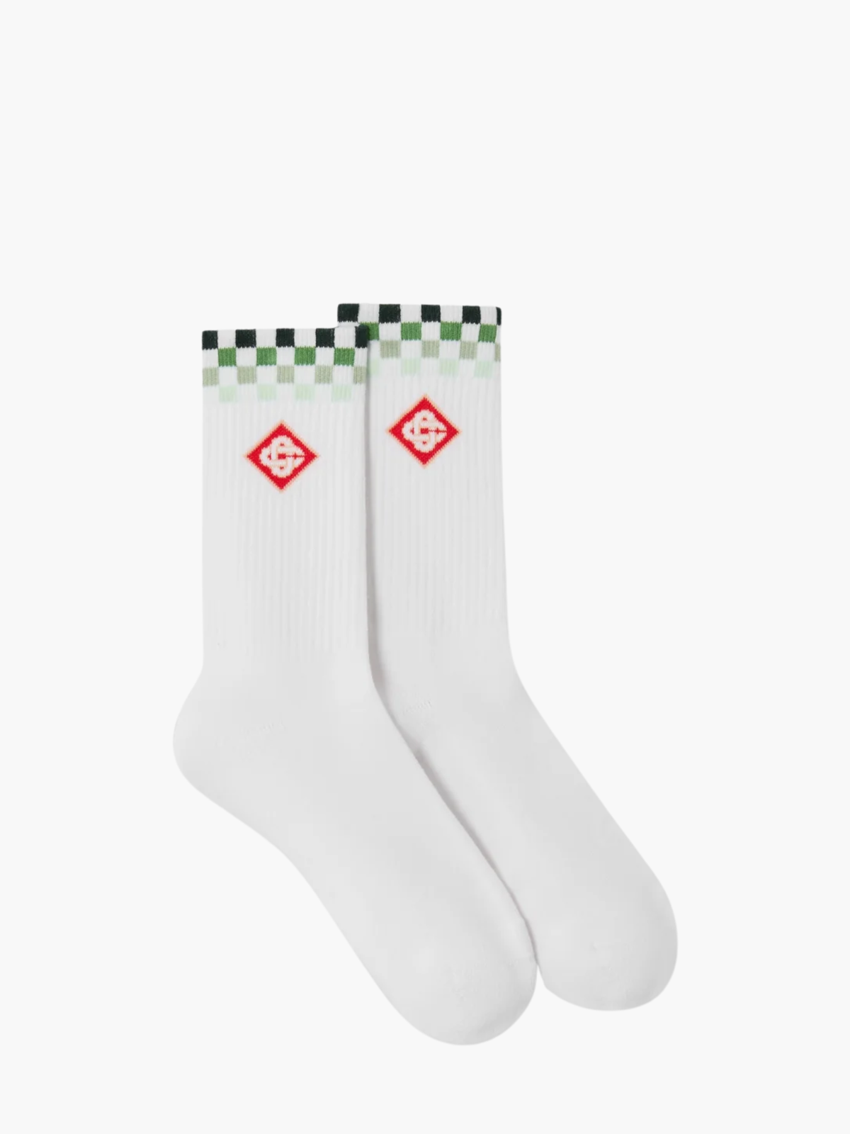Casablanca Socks Checkers White