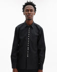 Comme Des Garcons Shirt Studded Button Up Black