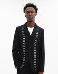 Comme Des Garcons Jacket Studded Blazer Black