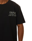 Capone T-Shirt Print Phrase Patch Black