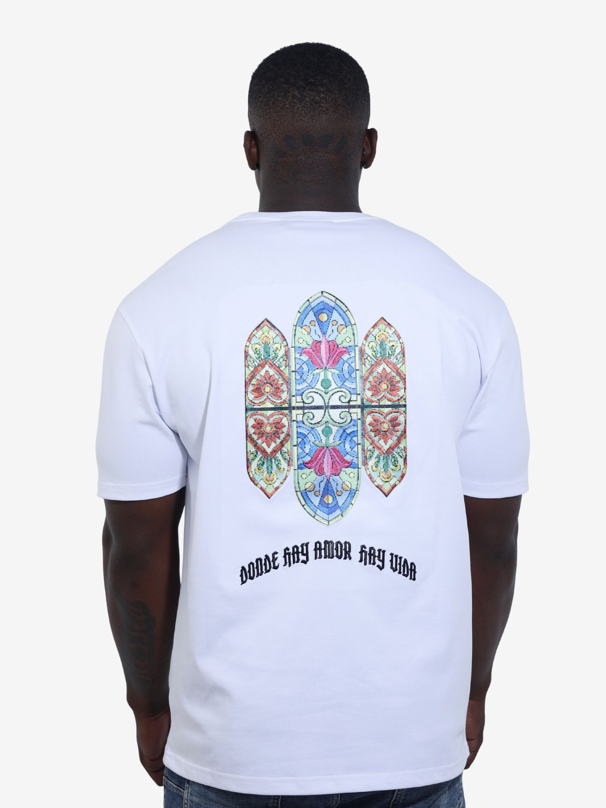 Capone T-Shirt Mexican Embroidery Slogan White