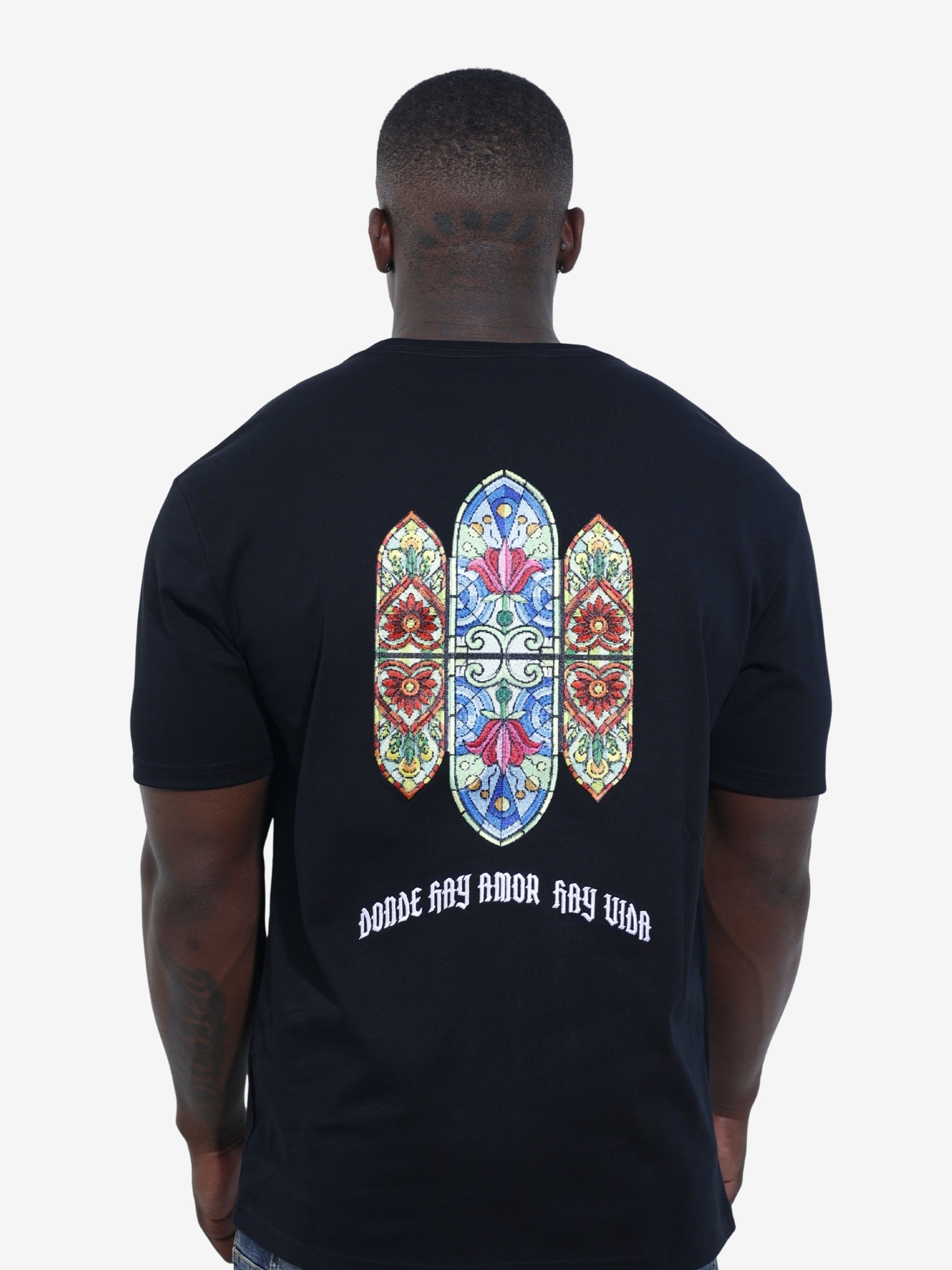 Capone T-Shirt Mexican Embroidery Slogan Black