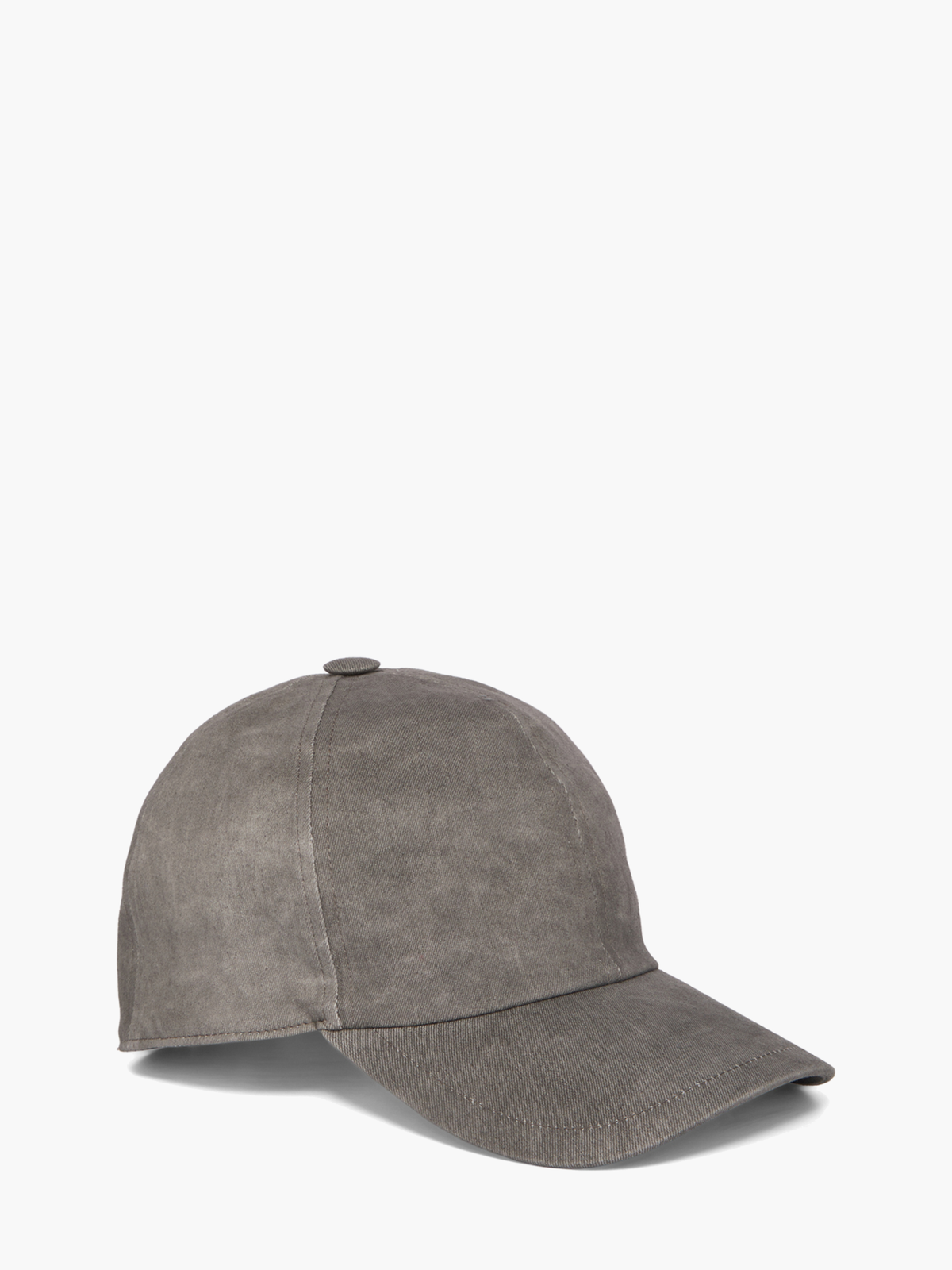 Rick Owens Cap Baseball Dark Dust