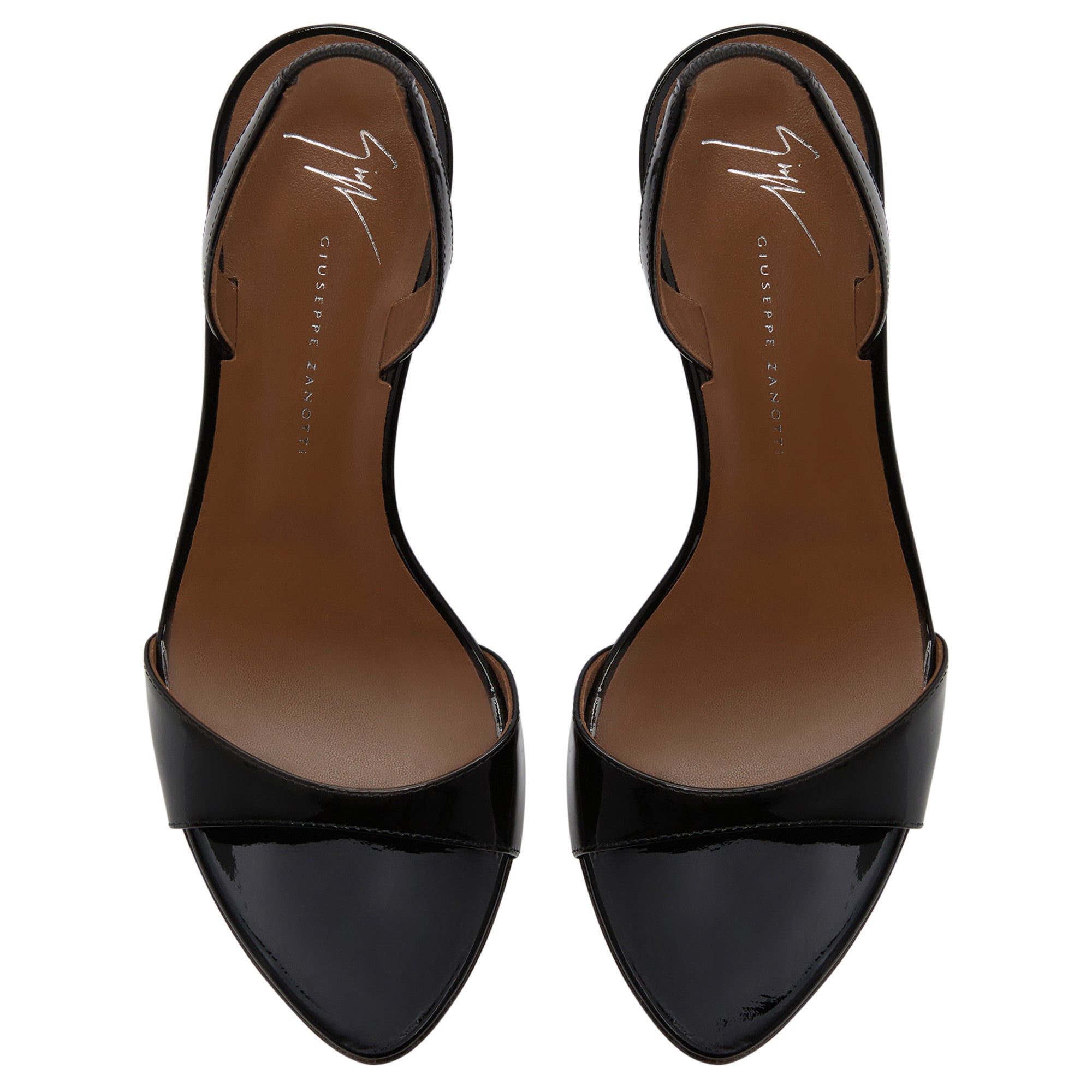Giuseppe Zanotti Heels Zh11 Open Toe Strap Black - AL Capone Premium