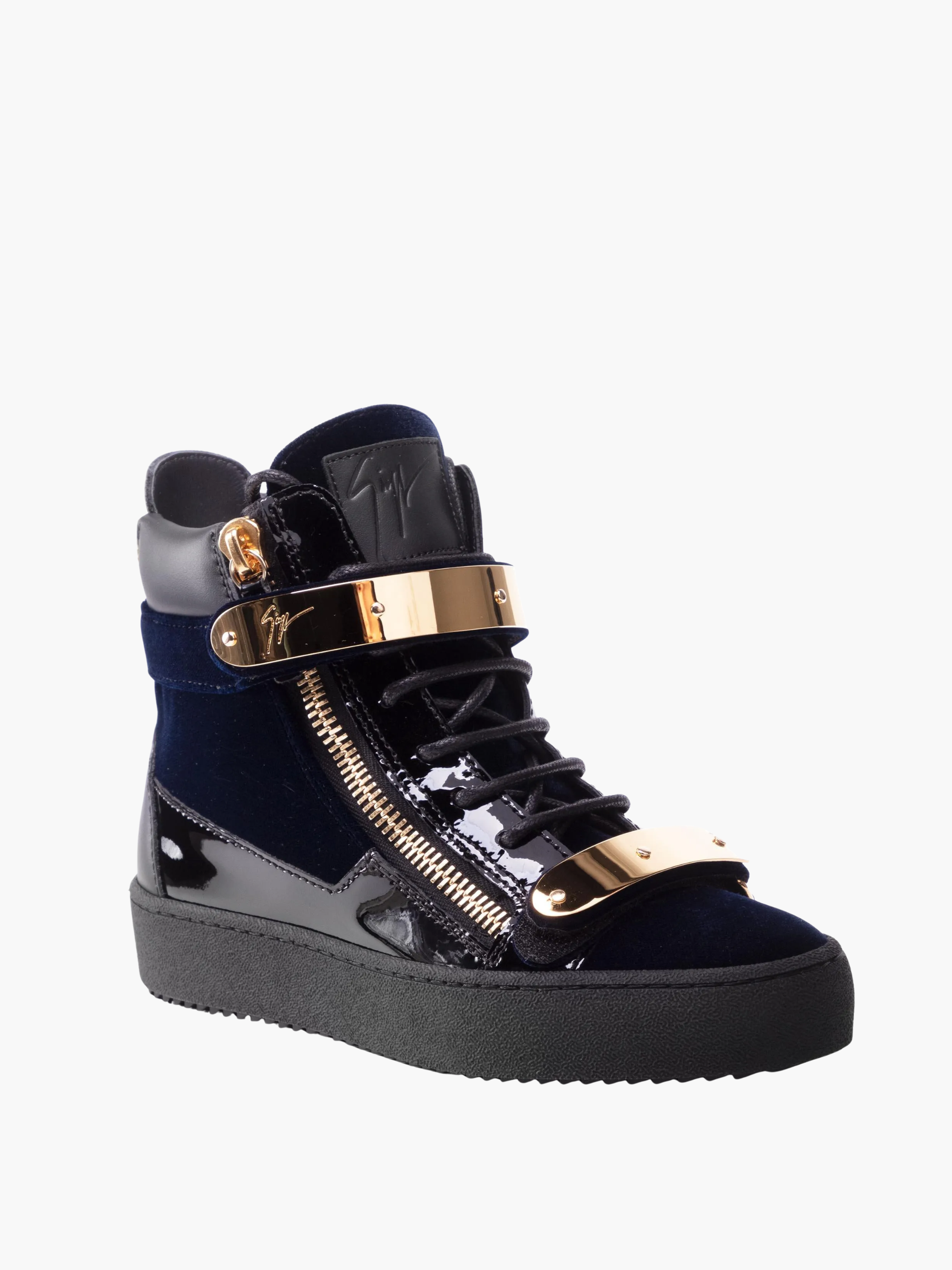 Giuseppe Zanotti Sneaker Z81 Mix Material Coby High Top Black