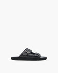 Iceburg Slides Is19 Double Buckle Logo Black
