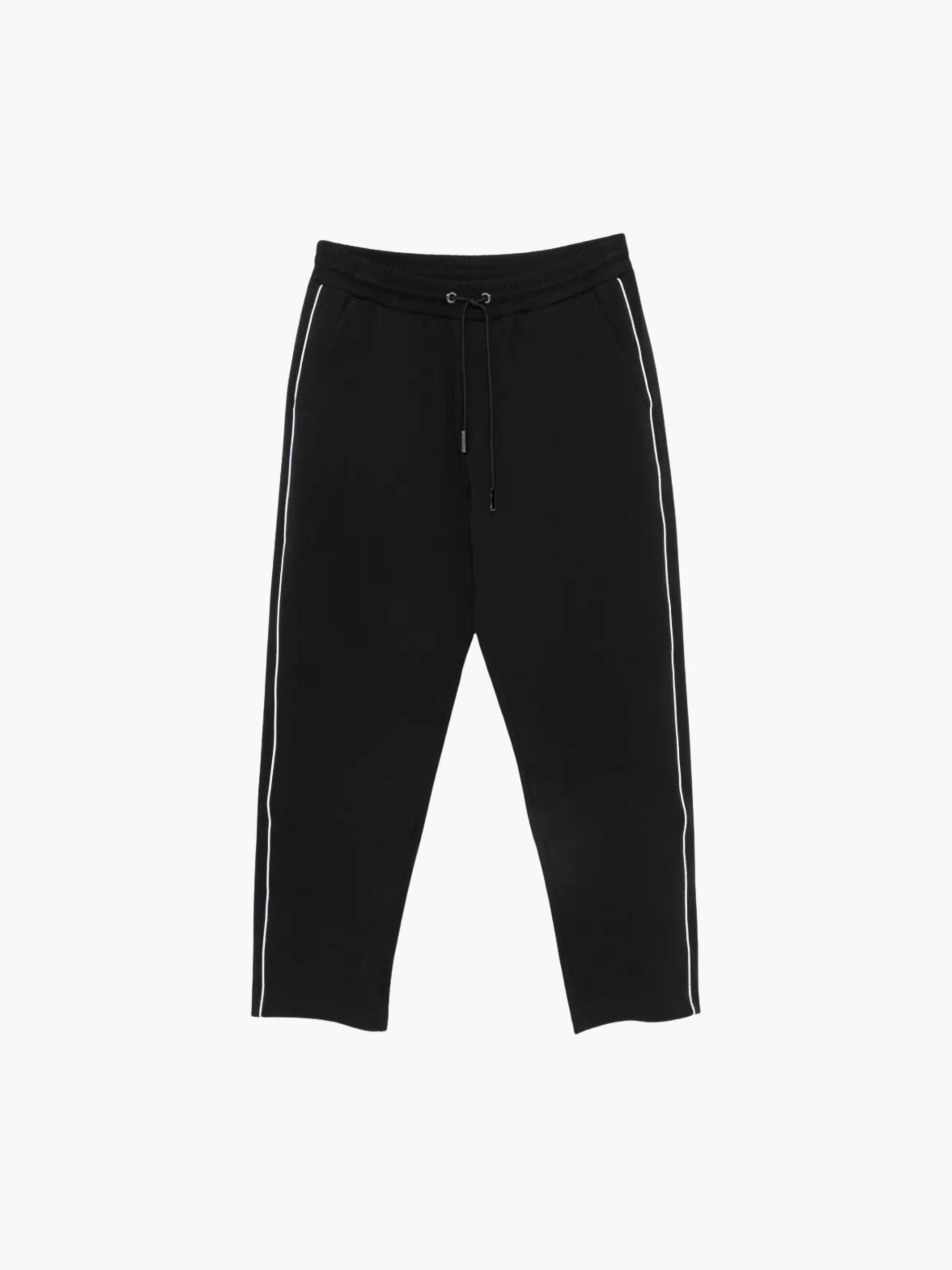 Iceberg Pants White Stripe Leg Black