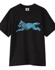 Icecream Halfton Running Dog T-Shirt Black