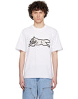 Icecream Polka Dot Running Dog T-Shirt White